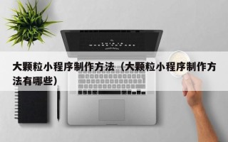 海西大颗粒小程序制作方法（大颗粒小程序制作方法有哪些）