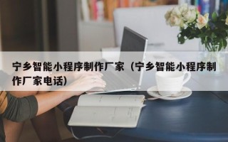 海西宁乡智能小程序制作厂家（宁乡智能小程序制作厂家电话）